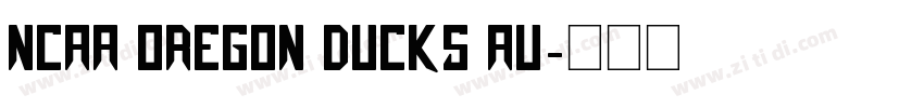 NCAA Oregon Ducks Au字体转换